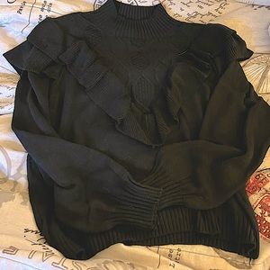 89th & Madison plus size ruffle sweater NWOT